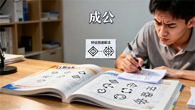 图形推理总是看不出规律？成公教育帮你总结了&ldquo;特征图&rdquo;速查手册。
