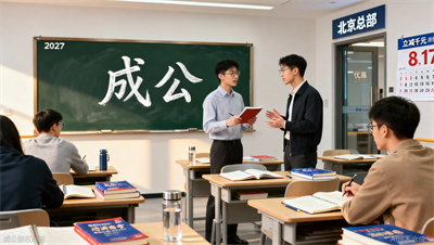 8月17日北京总部开课！成公教育2027选调全程班，2人团报立减1000元