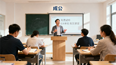 担心老师讲得不好？成公教育开放&ldquo;免费试听&rdquo;，用实力让你路转粉。