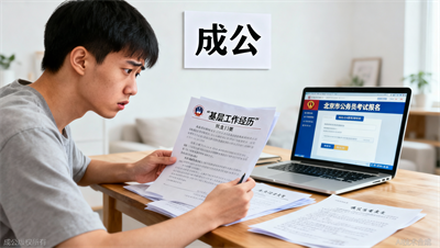 京考报名表中的&ldquo;基层工作经历&rdquo;到底怎么算？成公教育帮你精准界定。