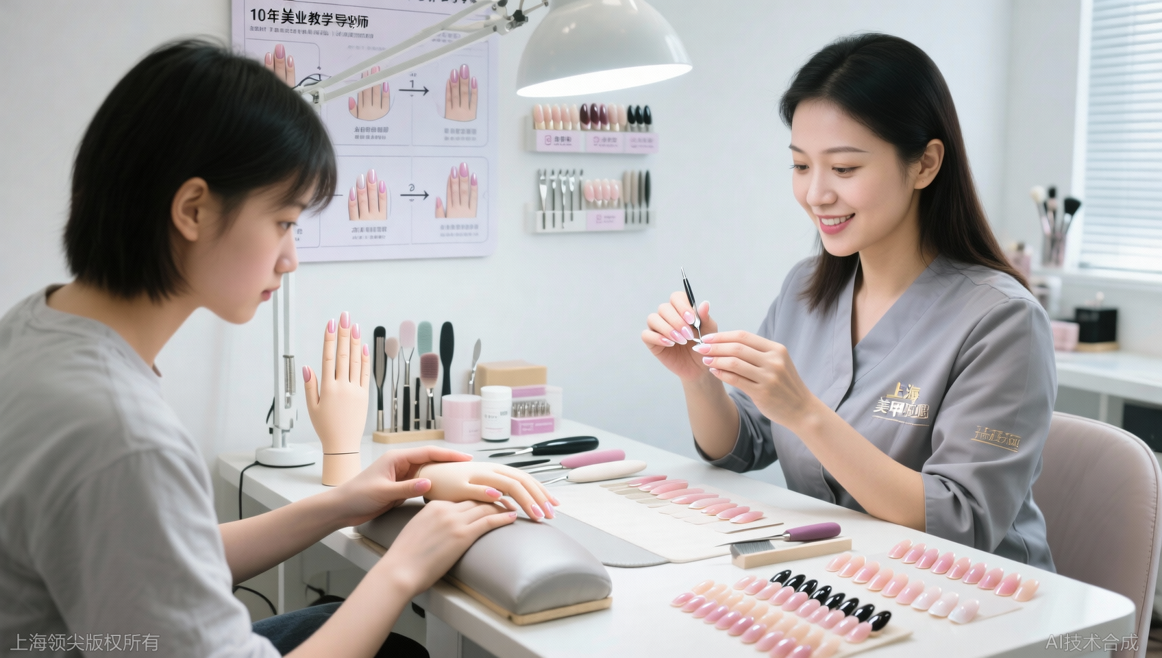 上海美甲延长甲培训：如何掌握延长甲的核心技巧