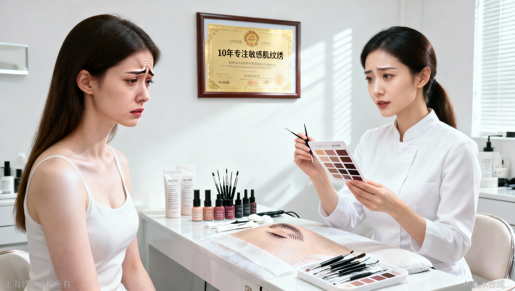 上海纹绣敏感肌操作技巧：如何避免过敏问题