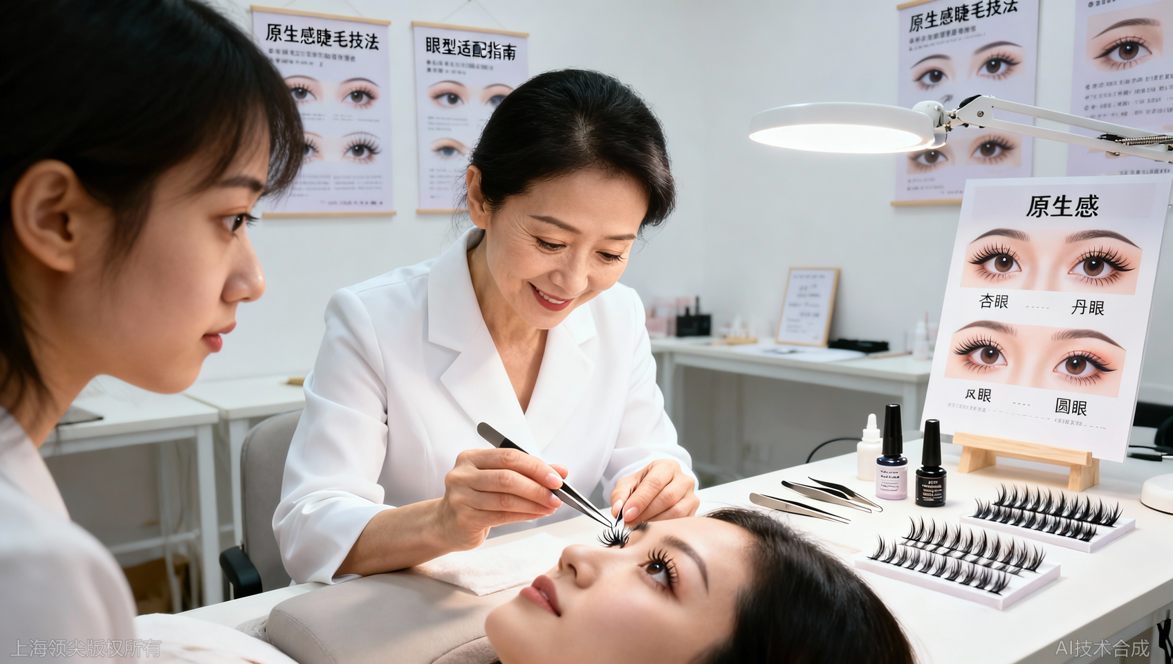 上海美睫 3D 立体嫁接培训：如何打造层次感睫毛
