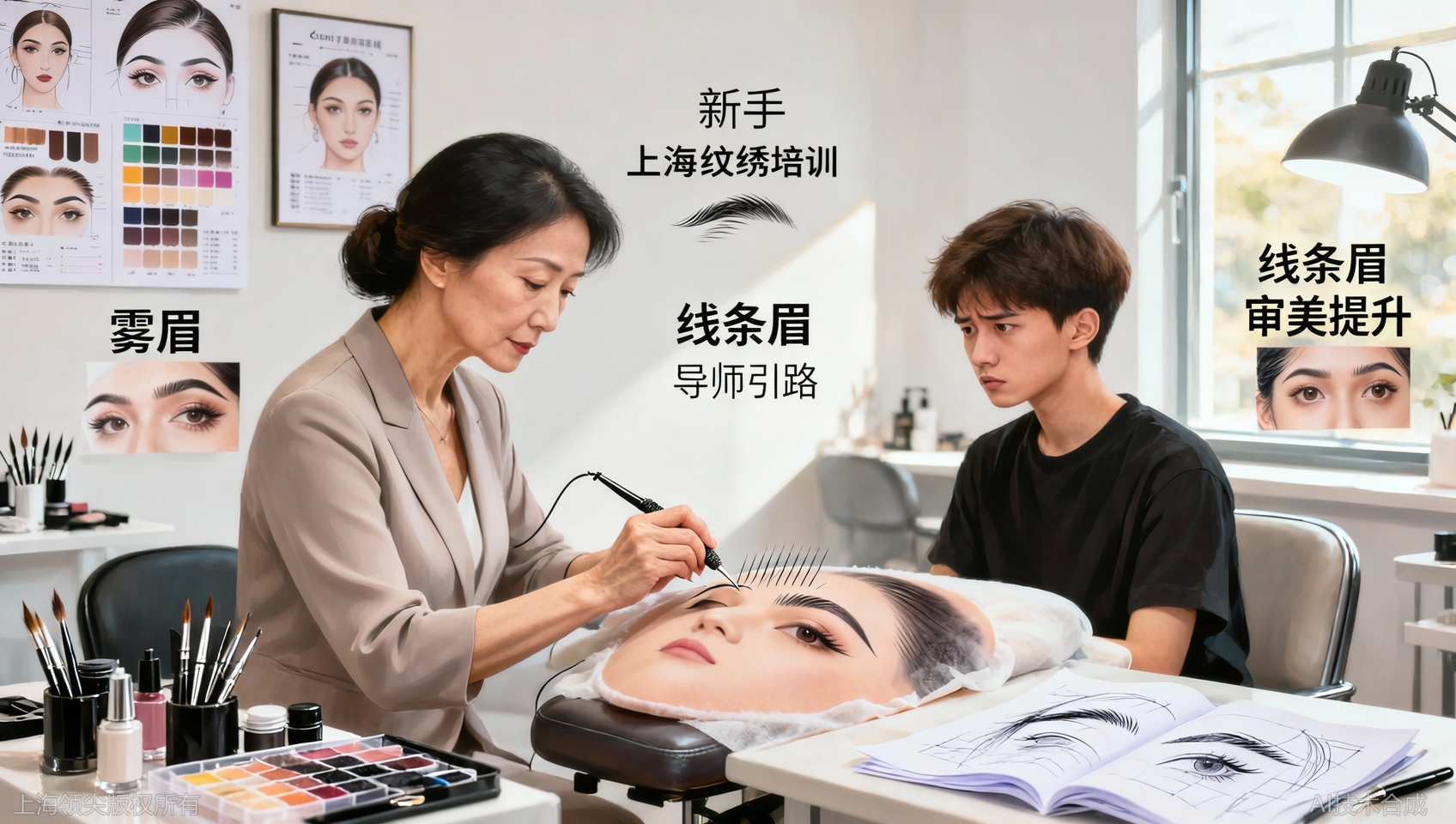 上海纹绣培训线下实操：新手必练的3个关键步骤