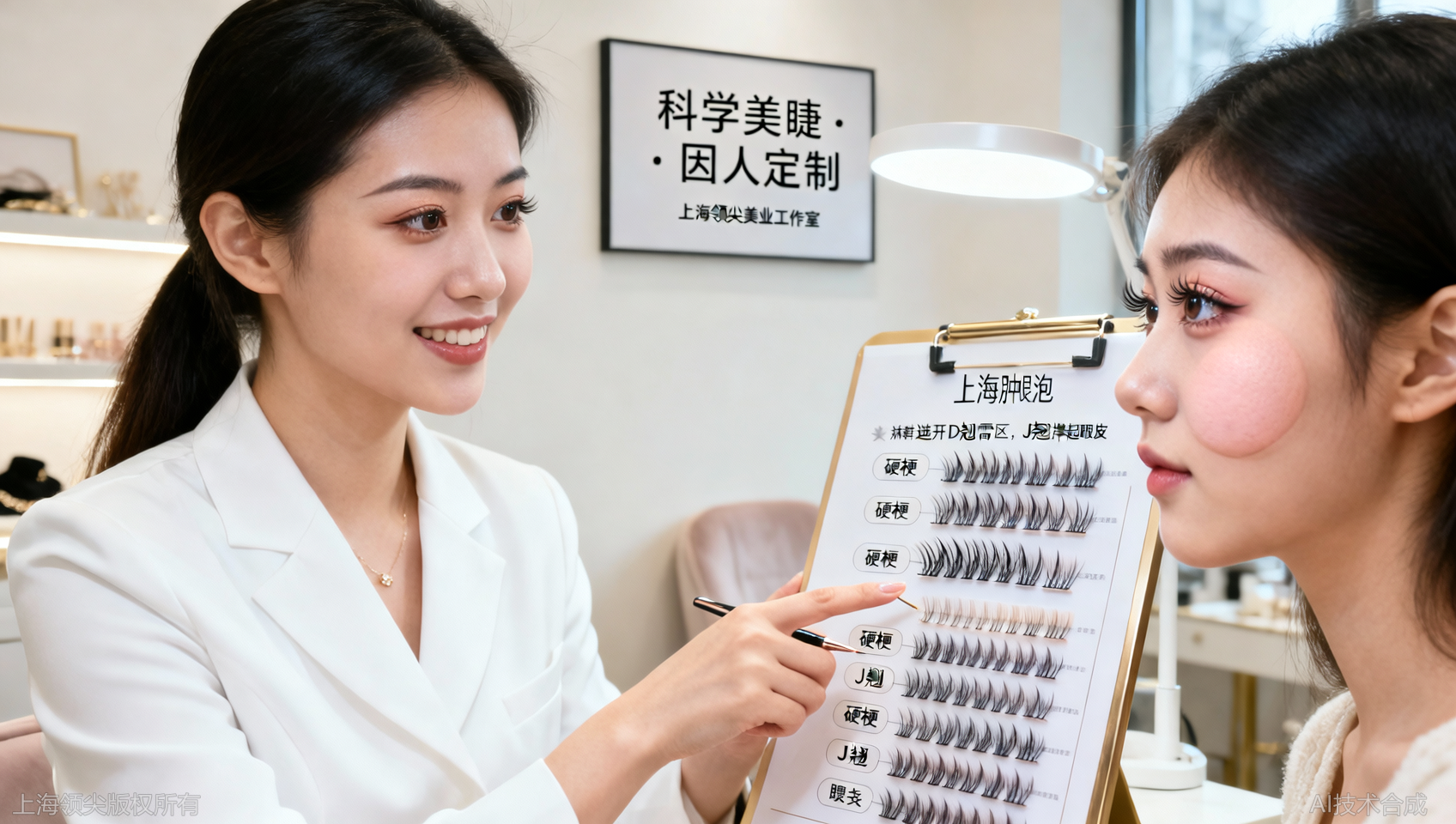 上海美睫肿眼泡适配培训：如何选择适合的睫毛款式