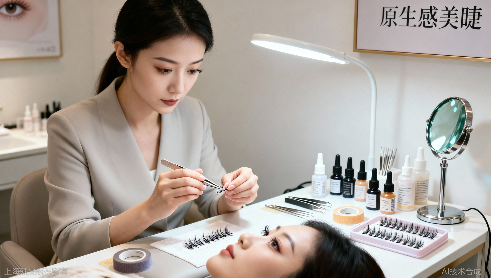 上海美睫原生睫毛保护培训：如何避免嫁接损伤睫毛