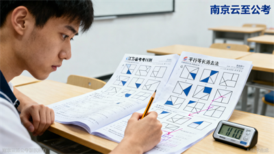 平面拼合不用愁：南京云至公考平行等长消去法，快速锁定答案