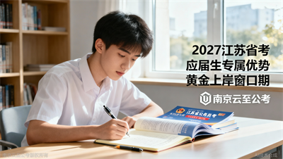 南京云至公考深度解读：2027年江苏省考，为何被称为&ldquo;应届生上岸黄金窗口&rdquo;？