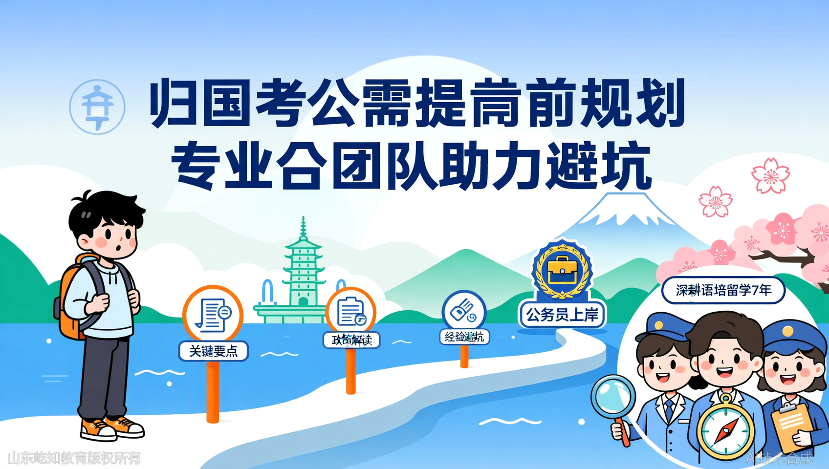 济南日本留学回国考公指导：要注意的4个要点