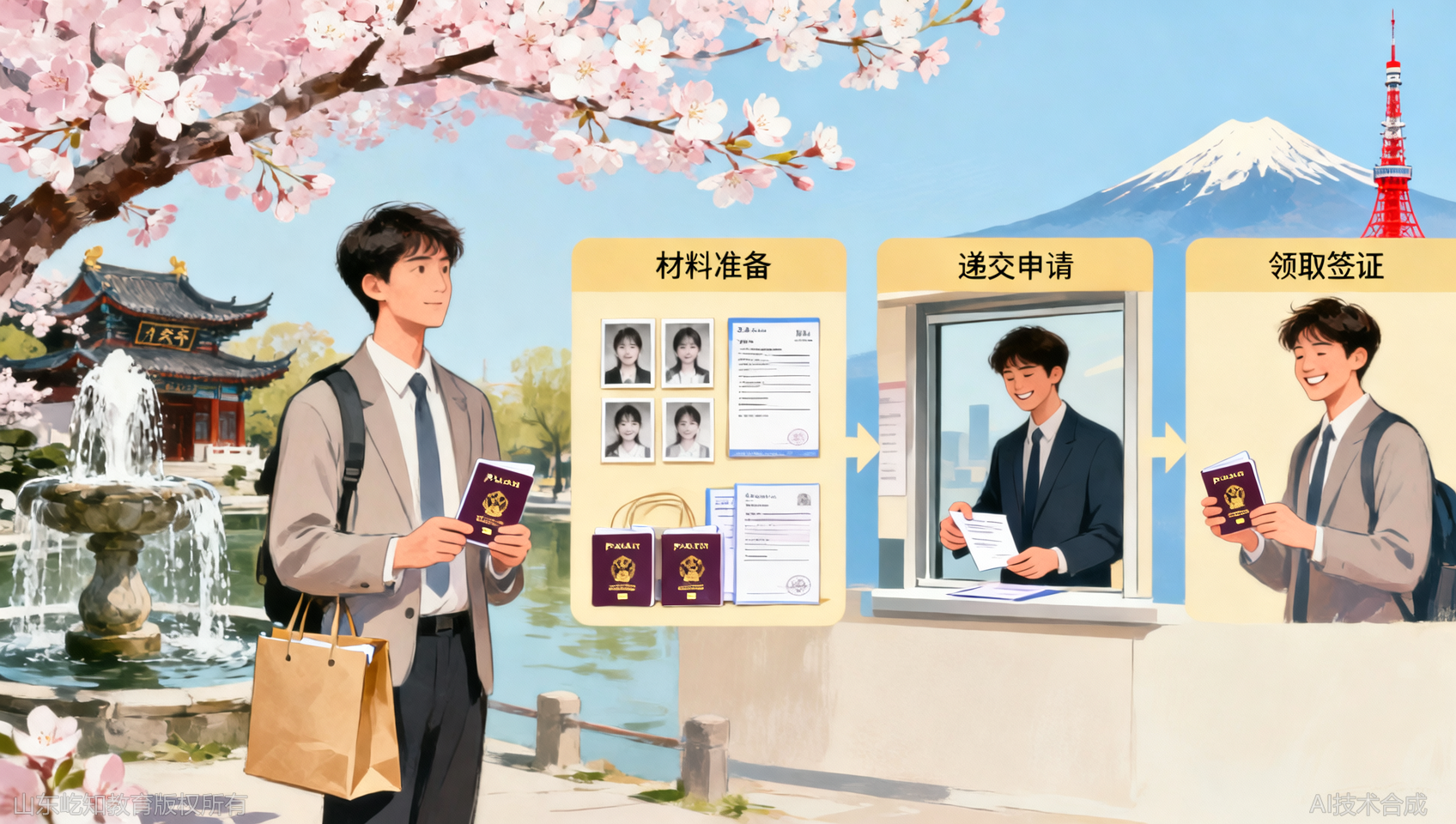 济南日本留学续签流程咨询：3个关键步骤