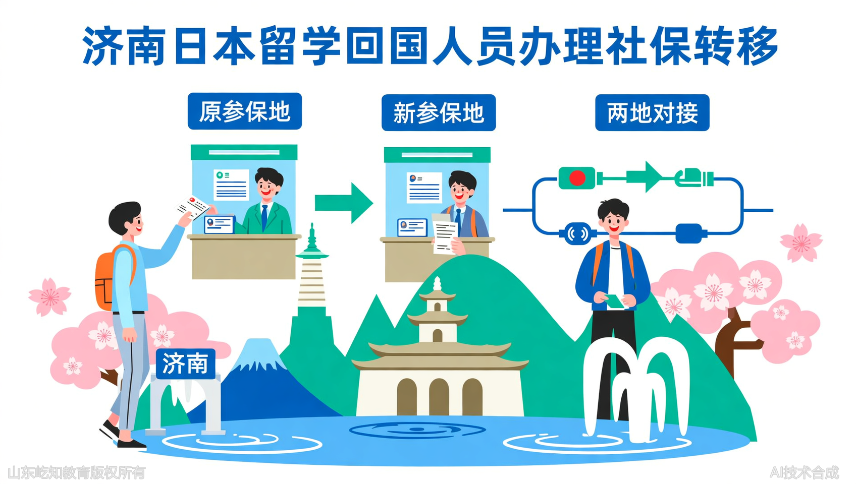 济南日本留学回国社保转移：3个关键步骤
