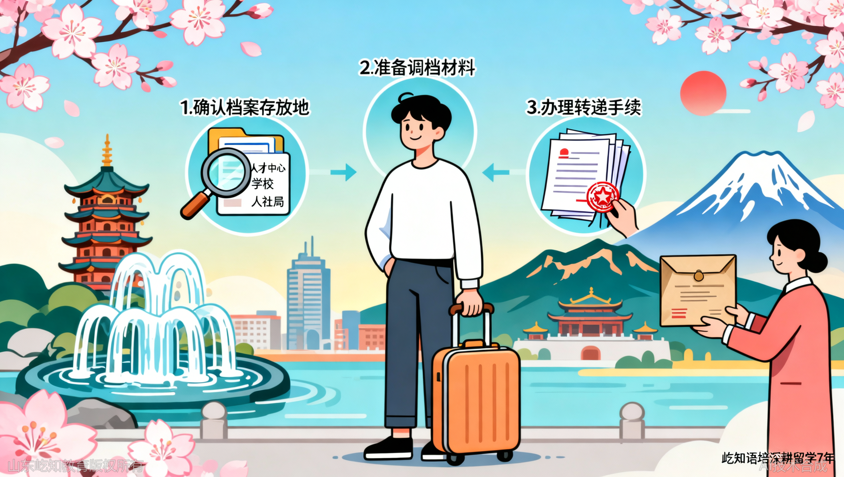 济南日本留学回国档案调动：3个关键步骤