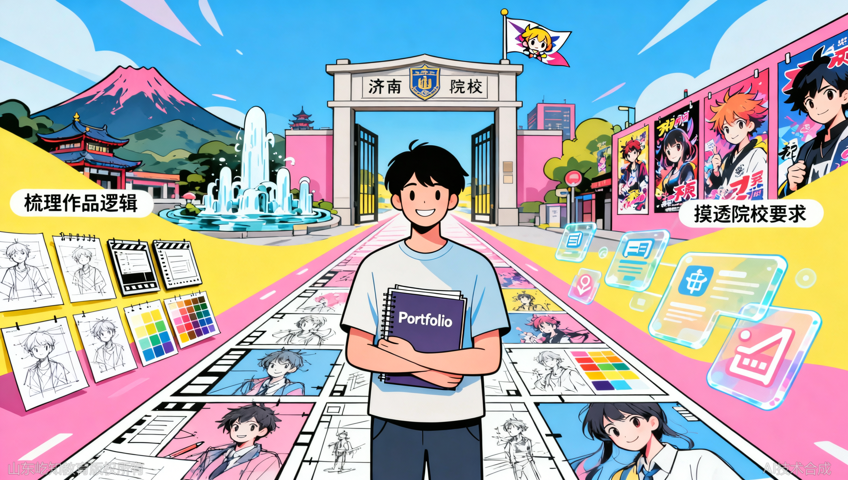 济南日本留学动漫行业就业推荐：portfolio准备的3个技巧