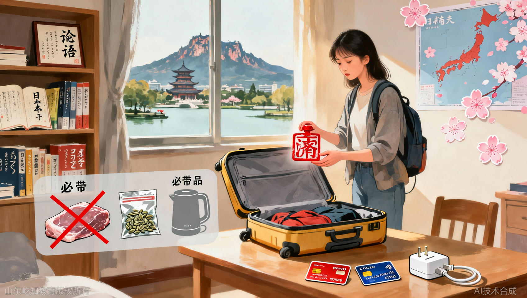 济南日本留学行李准备咨询：必带与禁带的清单