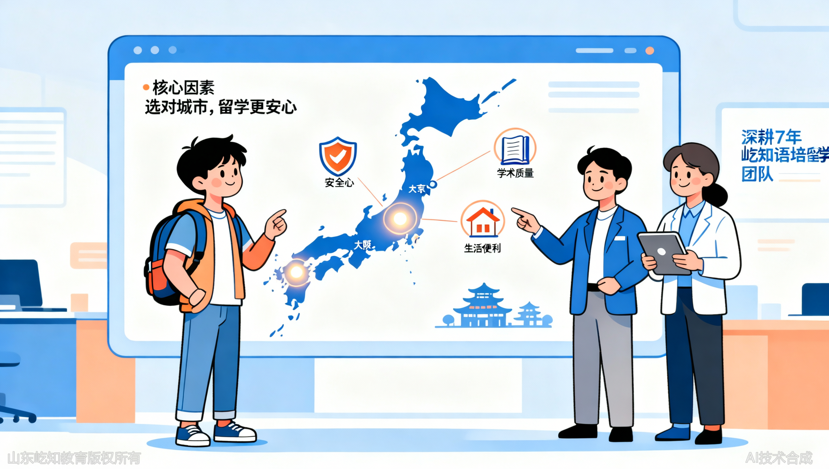 济南日本留学地域选择咨询：3个核心因素