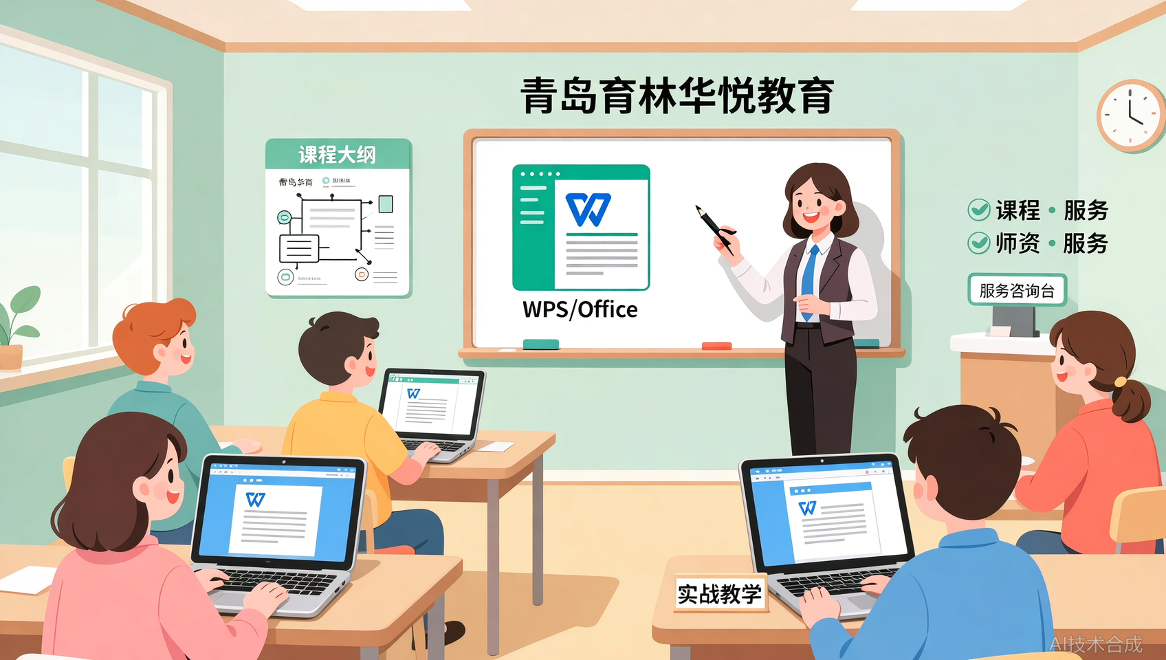 黄岛零基础学WPS/Office推荐哪家？青岛育林华悦教育实战班参考