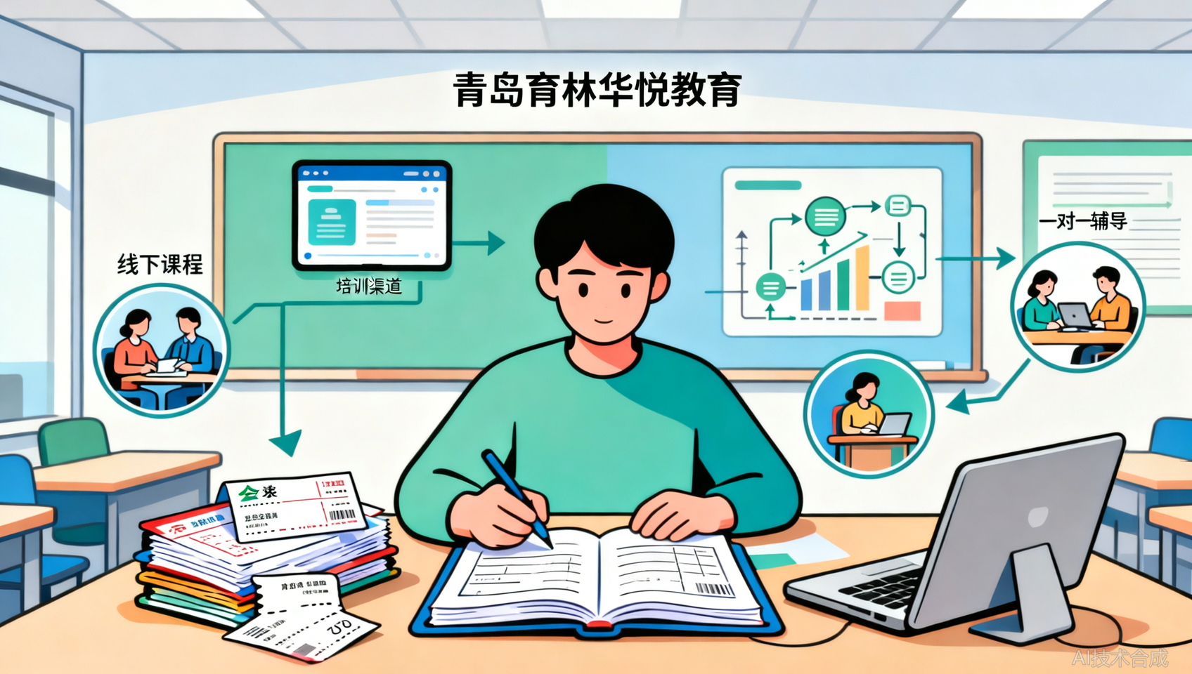 青岛西海岸会计实操培训哪家好？青岛育林华悦教育真账实训对比