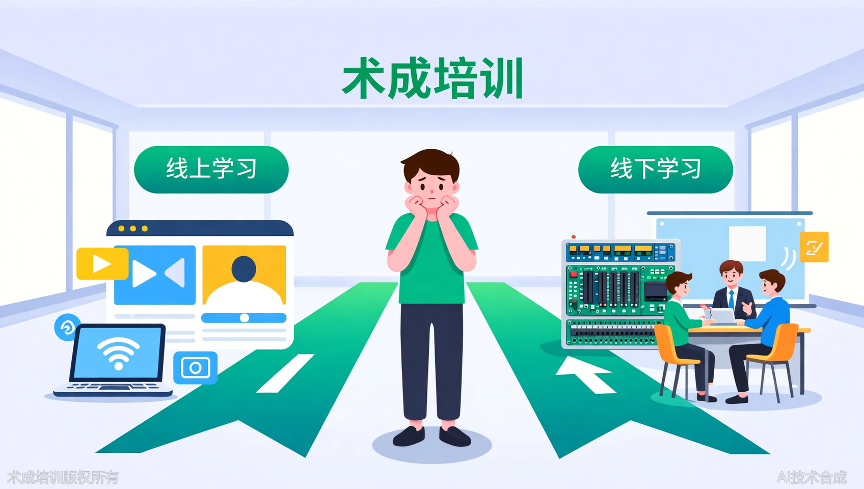线上学PLC vs 线下实训，厦门术成自动化培训中心告诉你差别有多大