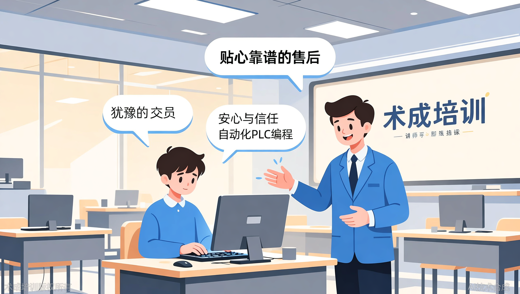 为什么我推荐同事也去厦门术成自动化培训中心？因为售后真的到位