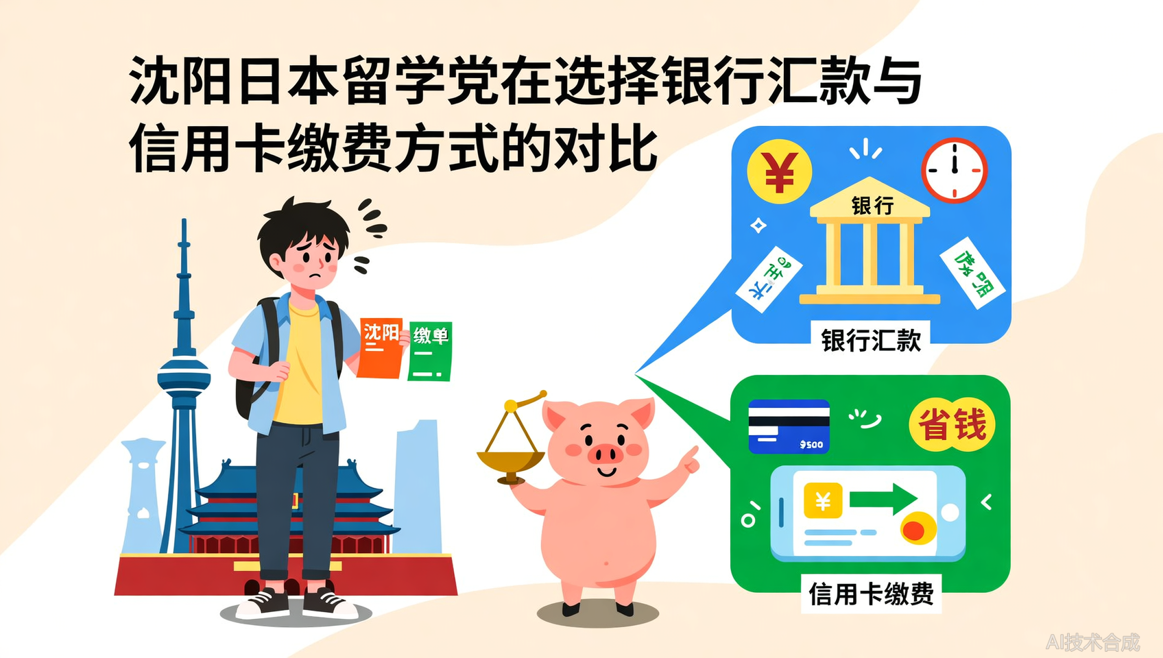 沈阳日本留学学费缴纳方式：银行汇款、信用卡的优缺点对比