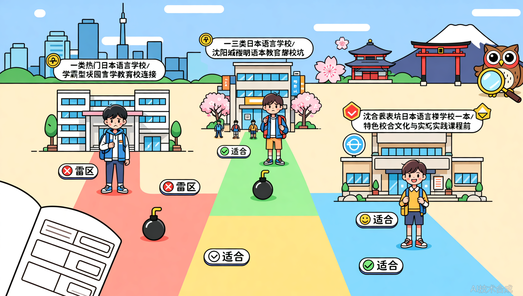 沈阳日本语言学校优良校选择：3类热门校的优缺点对比