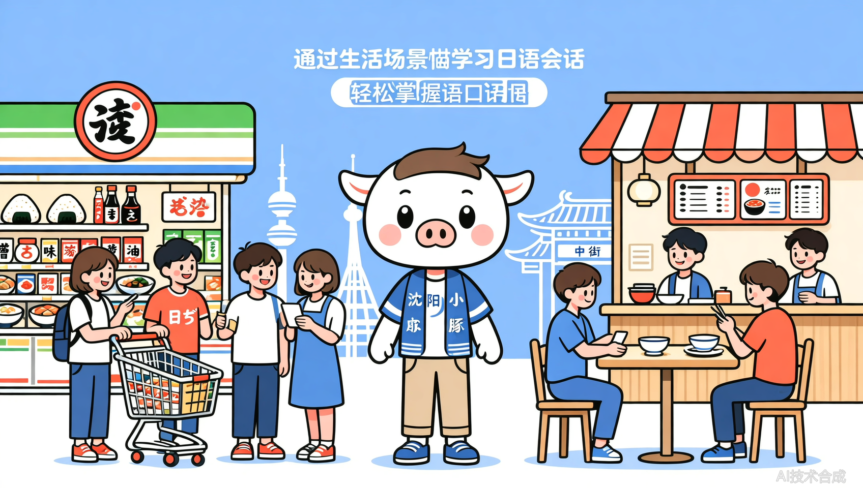 沈阳日语日常会话训练：模拟超市、餐厅的3个对话练习