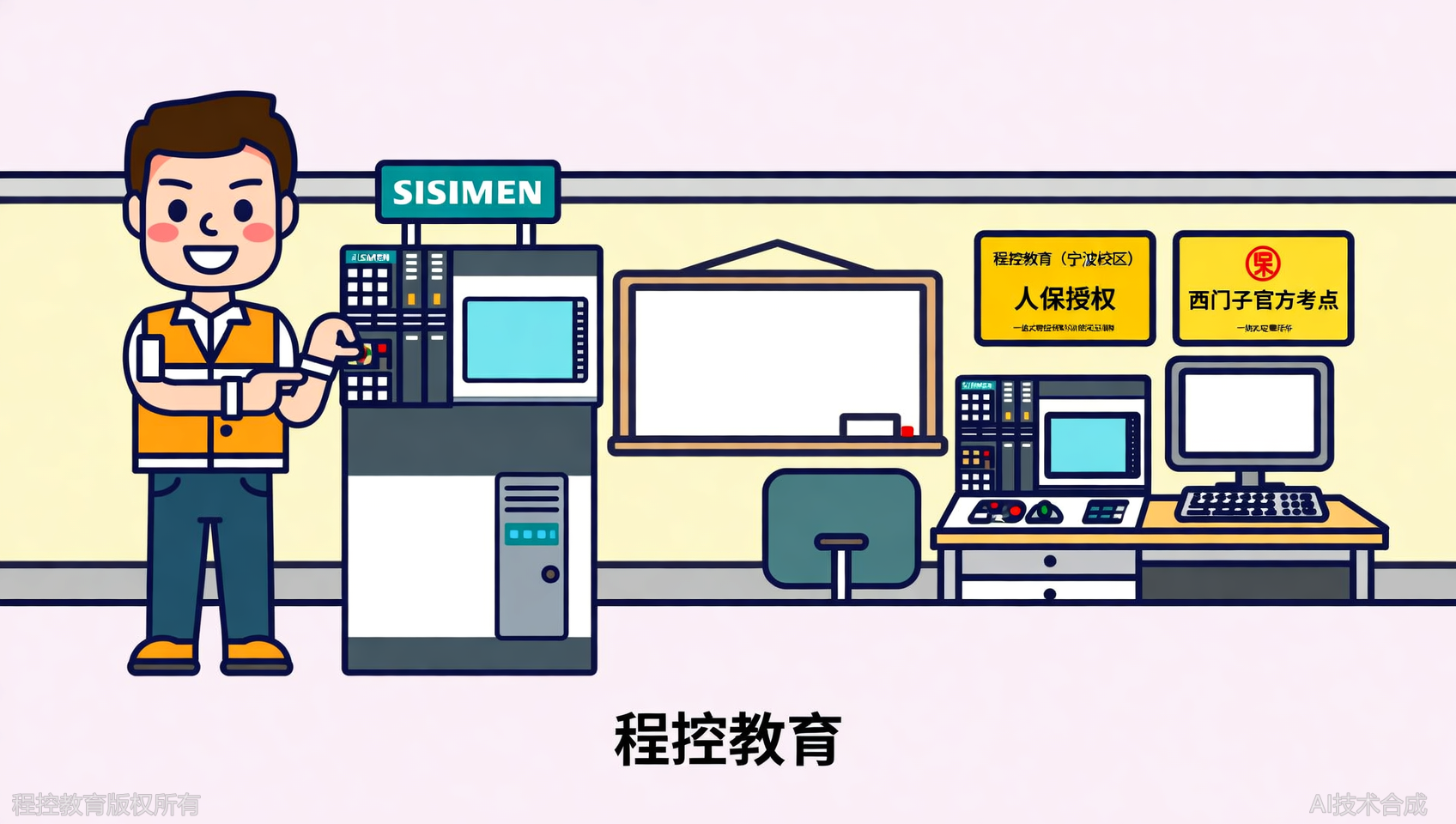 人社定点+西门子考点，程控教育（宁波校区）双背书让证书一步到位