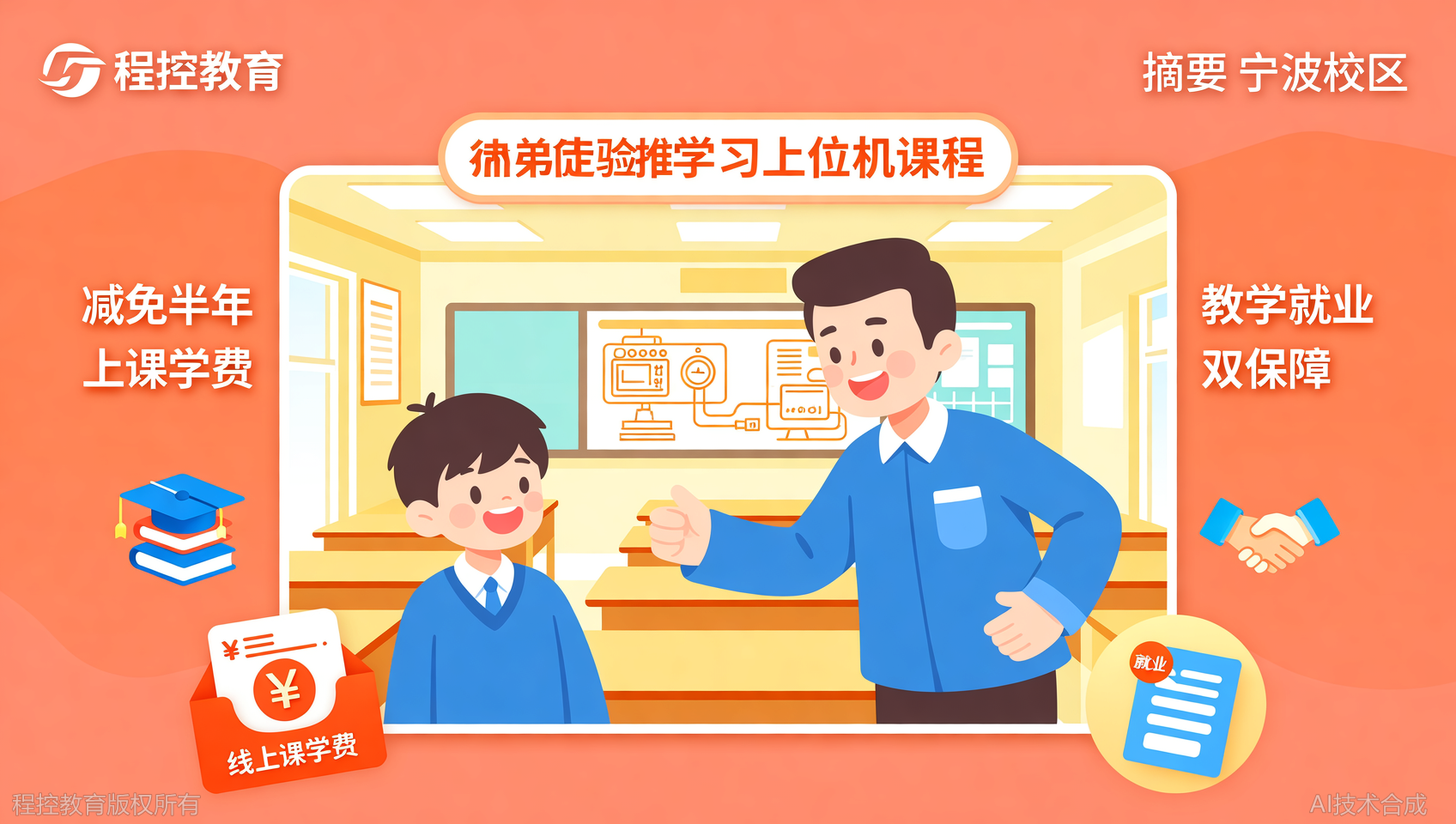 把徒弟推荐去学上位机，程控教育（宁波校区）直接免了我半年线上课费用