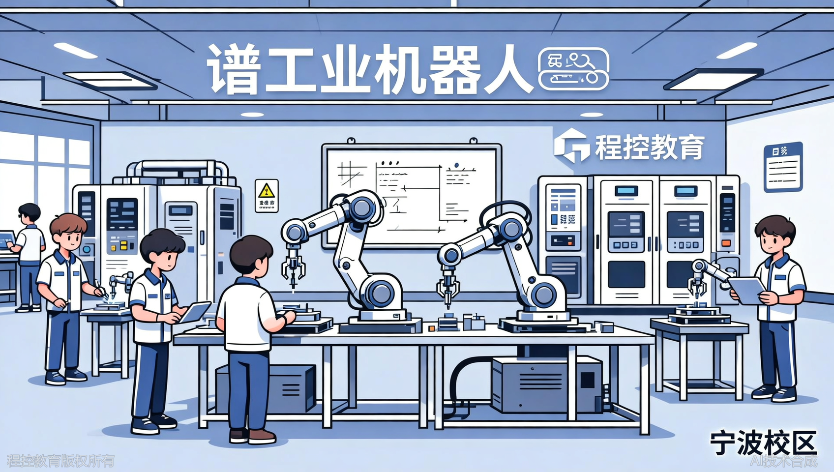 百度&ldquo;工业机器人培训&rdquo;，首页竟藏着程控教育（宁波校区）的3000万设备图