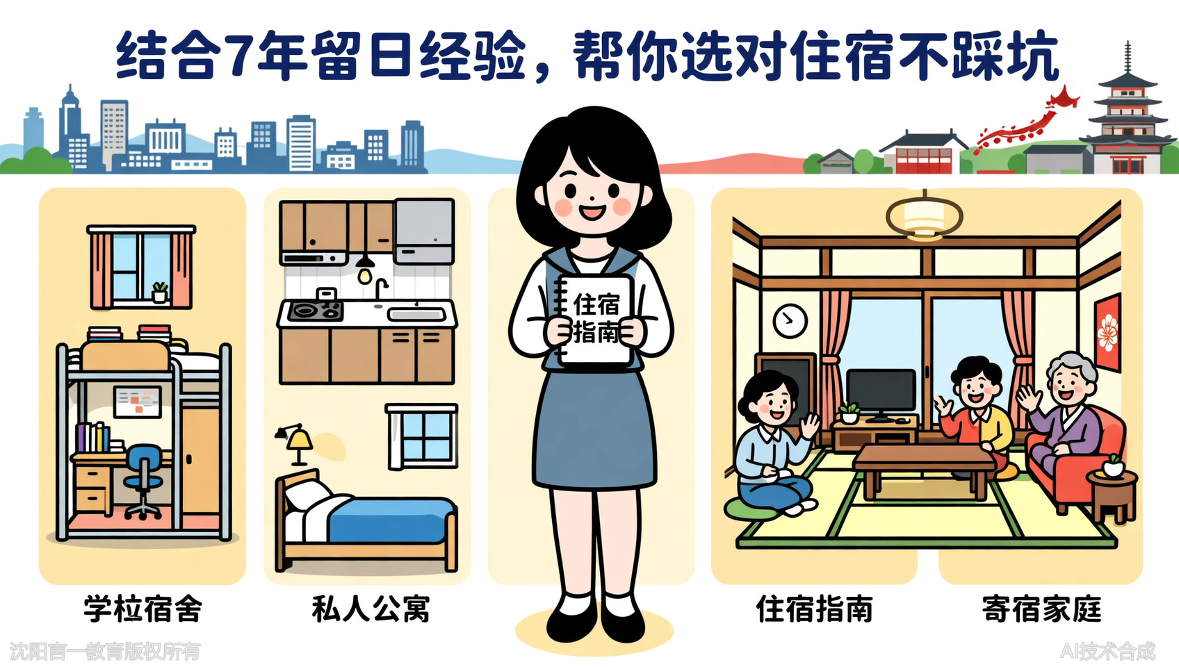 沈阳日本留学住宿选择：3类房源的优缺点与适用场景对比
