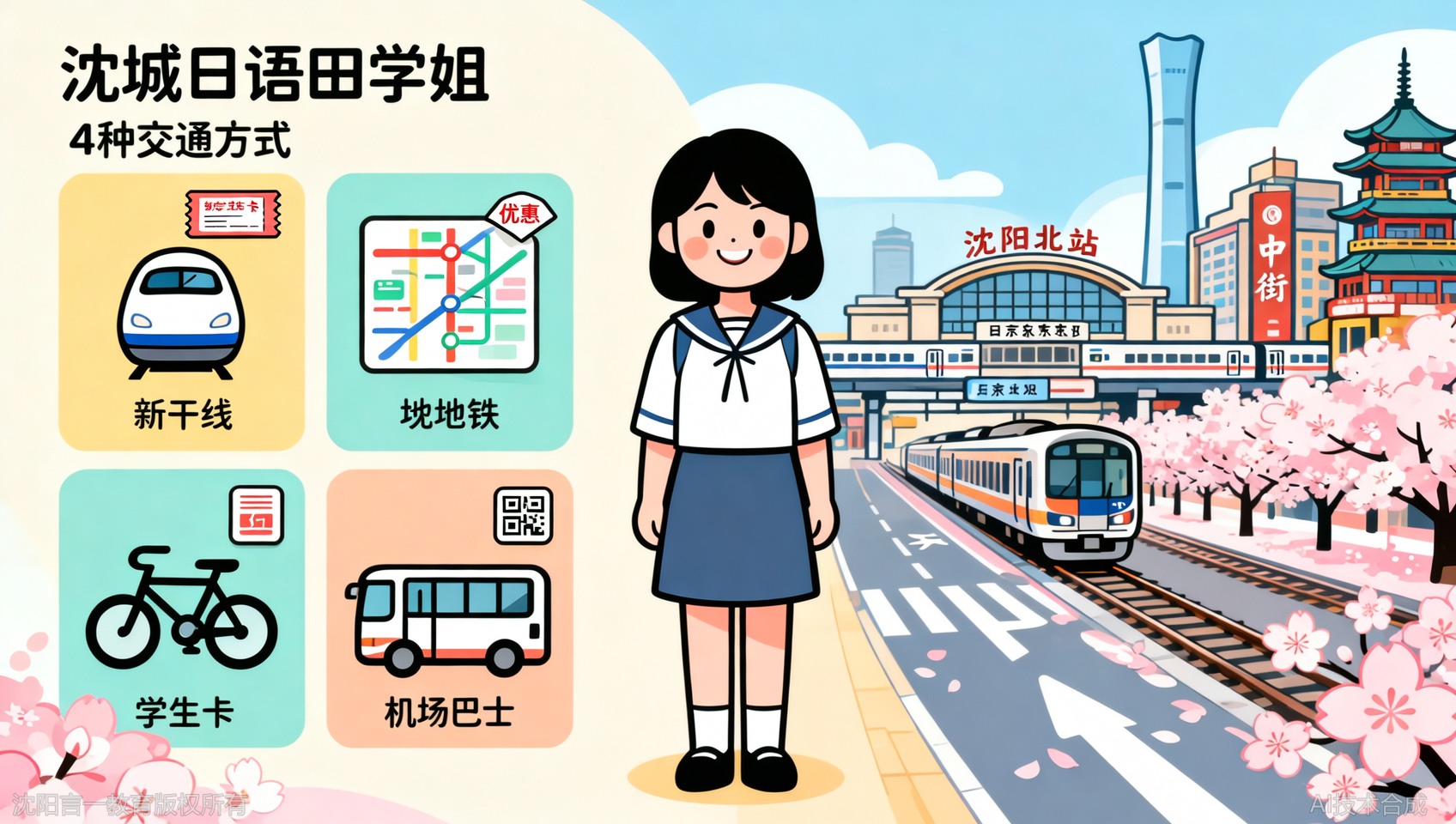 沈阳日本留学交通攻略：必知的4种交通方式及优惠技巧