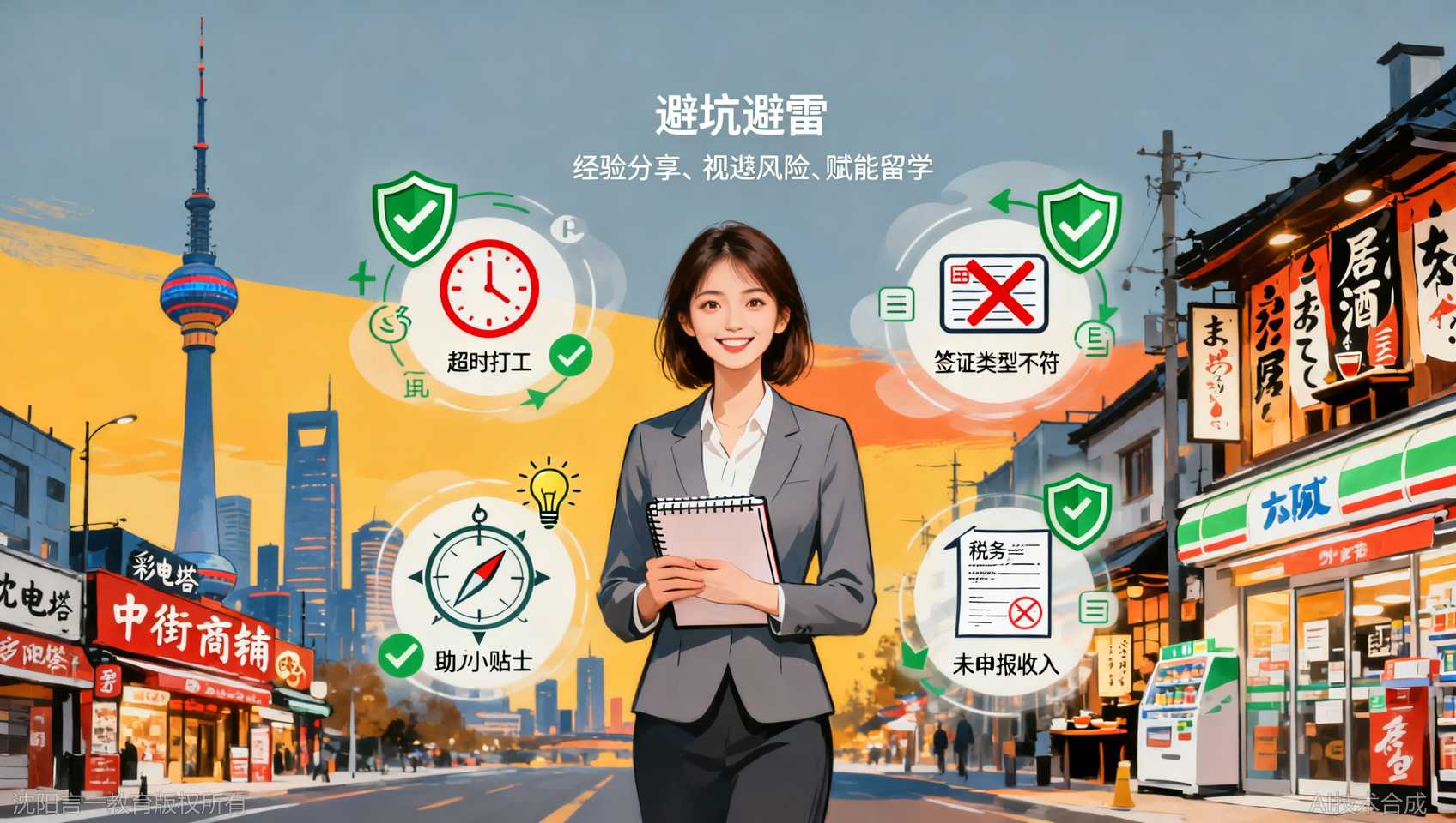 沈阳日本留学打工注意事项：3个容易违规的行为及避坑技巧