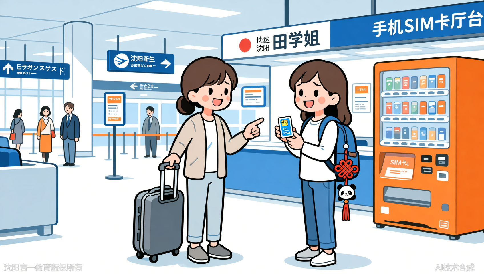 沈阳日本留学手机卡办理：机场办卡的2个快速技巧