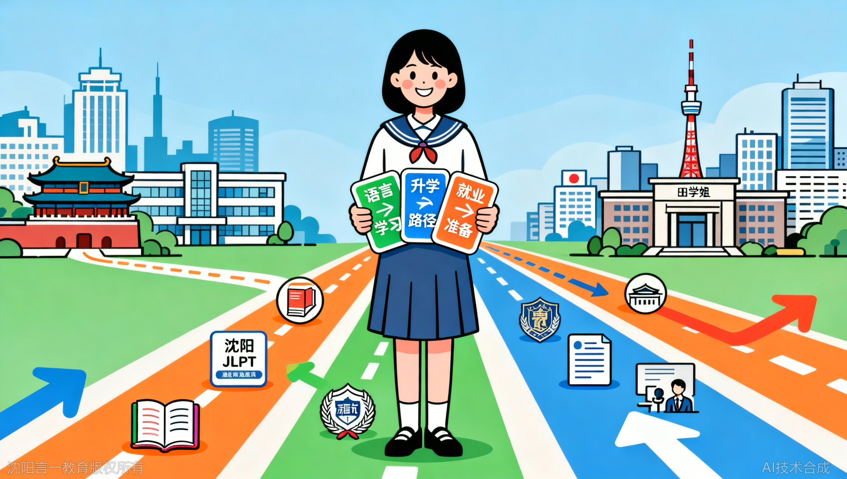 沈阳日本留学核心路径：从语言学到就业的3条关键路线