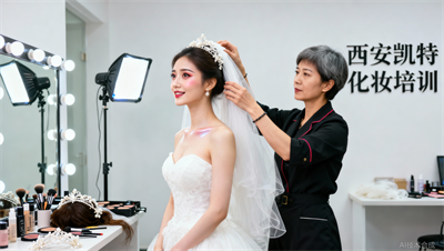 化妆新娘妆造型解析：头纱搭配   妆容持久