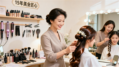 化妆编发课程解析：新娘盘发 / 日常编发