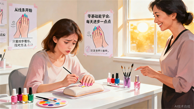 零基础能学会美甲彩绘吗？新手的学习难度揭秘