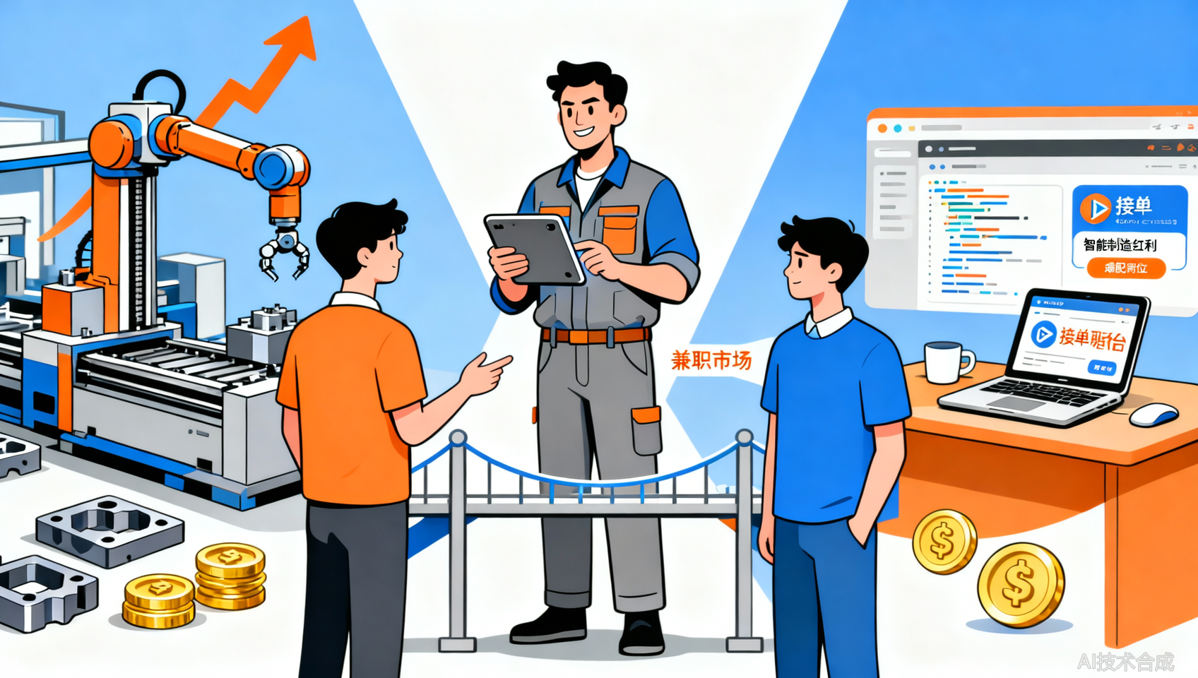 淄博模具加工编程兼职：2类高适配岗位及接单技巧