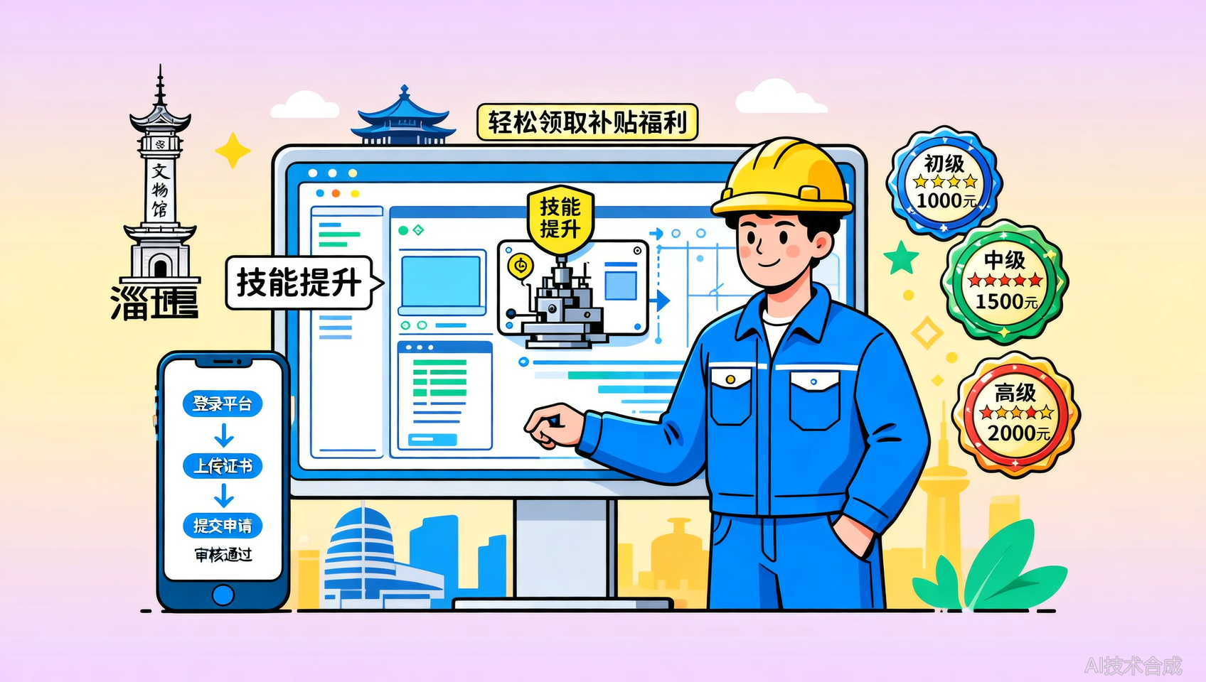 淄博模具加工编程：职业技能提升补贴政策及申请指南