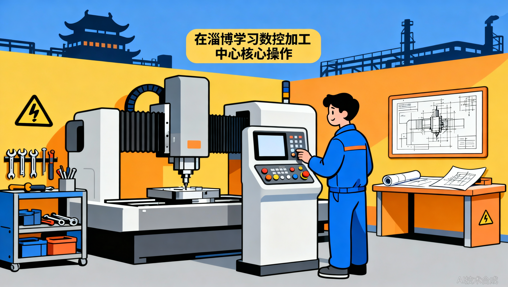 淄博数控加工中心：核心操作要点的实战培训