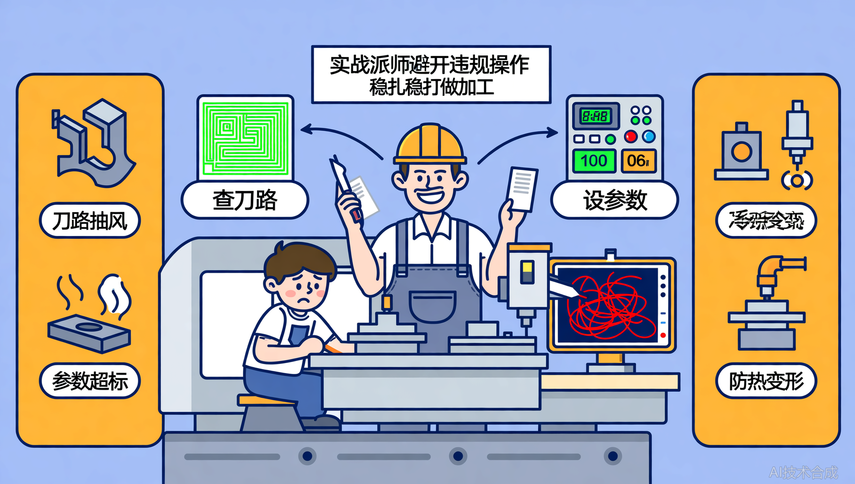 淄博模具加工编程设备操作：违规操作的3个陷阱及规避