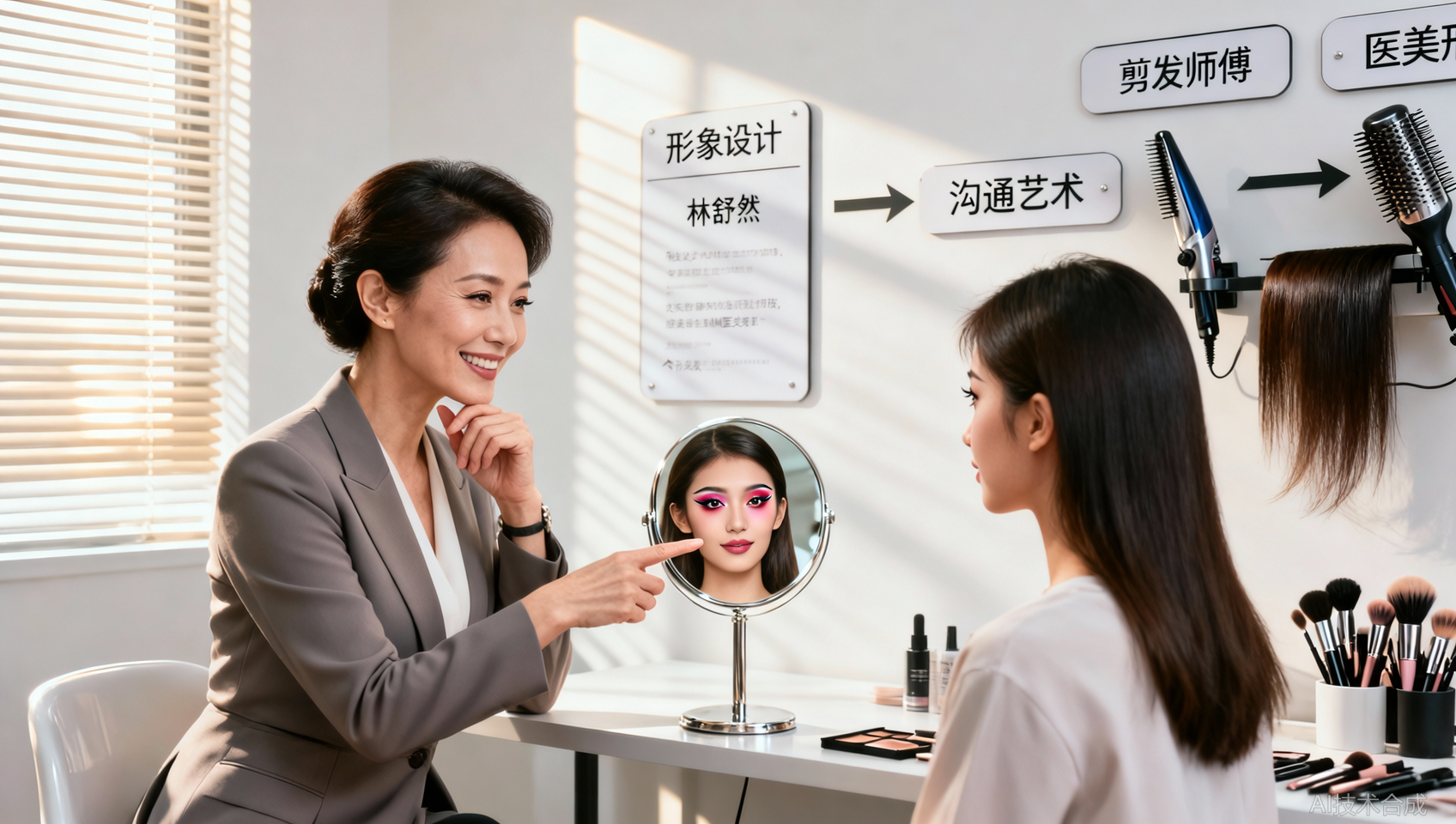 济南美发培训医美形象顾问：除了美发，还要学这2个关键技能