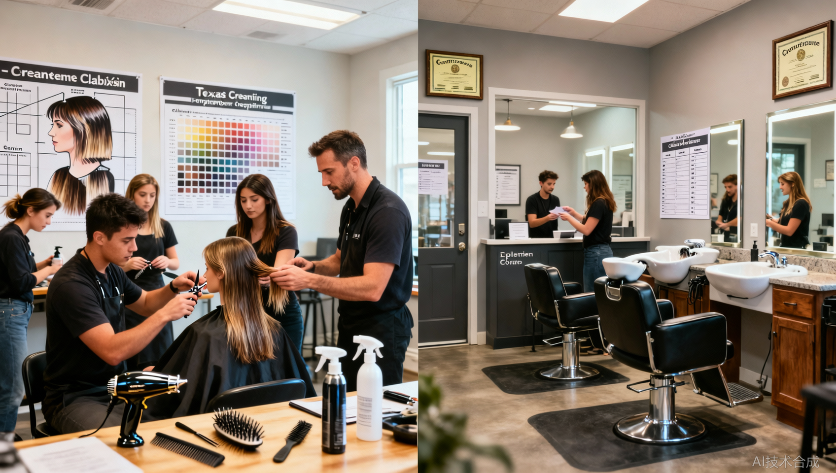 德州2家热门美发创业培训班实测：课程实用性、导师资源、后续支持对比