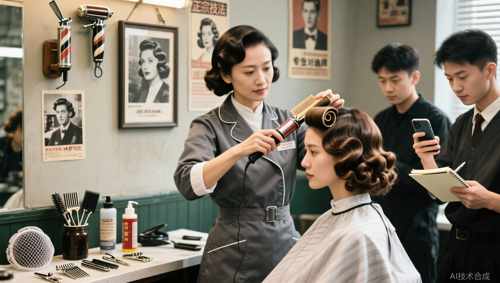 济南美发培训复古发型课程对比：2家机构的课程是否能学到正宗复古技法