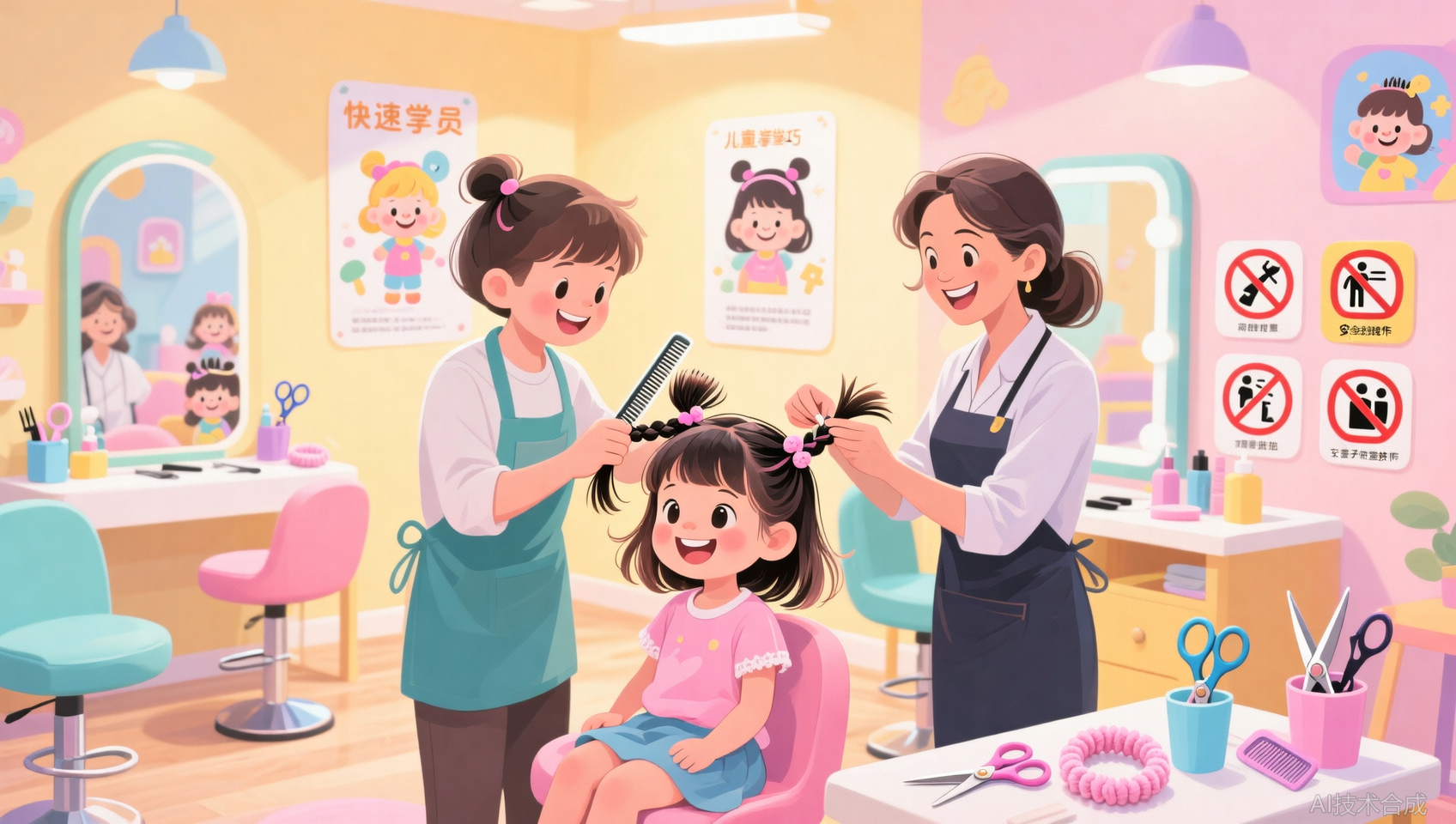 济南美发培训儿童发型课程推荐：适合新手的儿童发型设计入门课