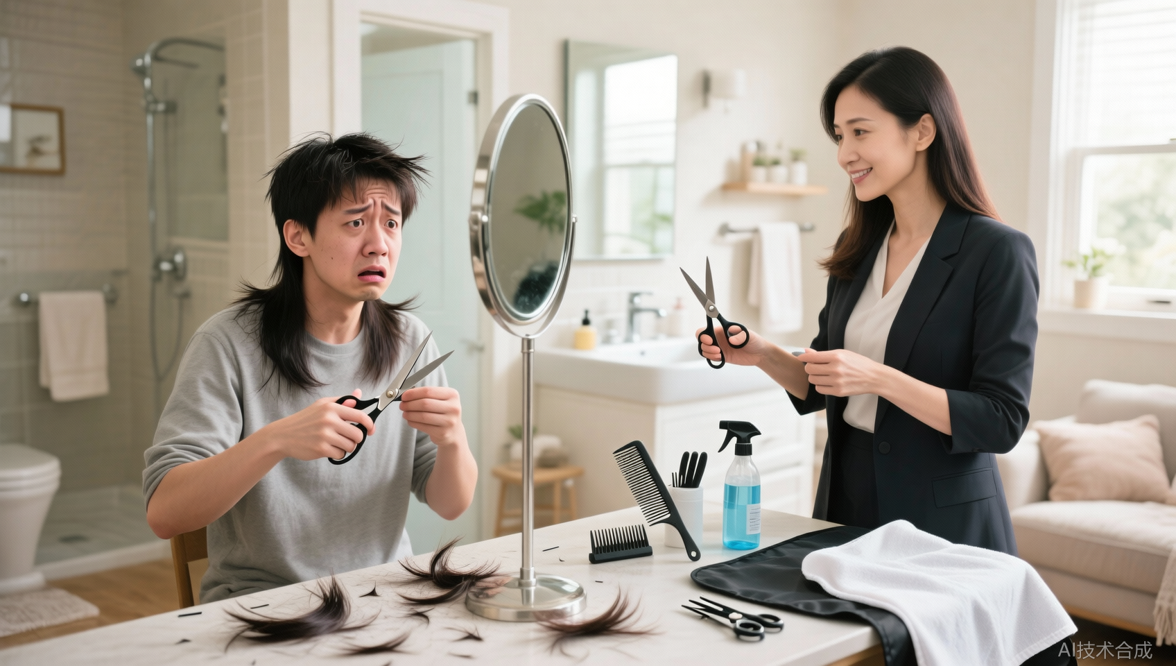 德州美发培训家庭自我剪发课程：适合普通人的在家剪发入门指南