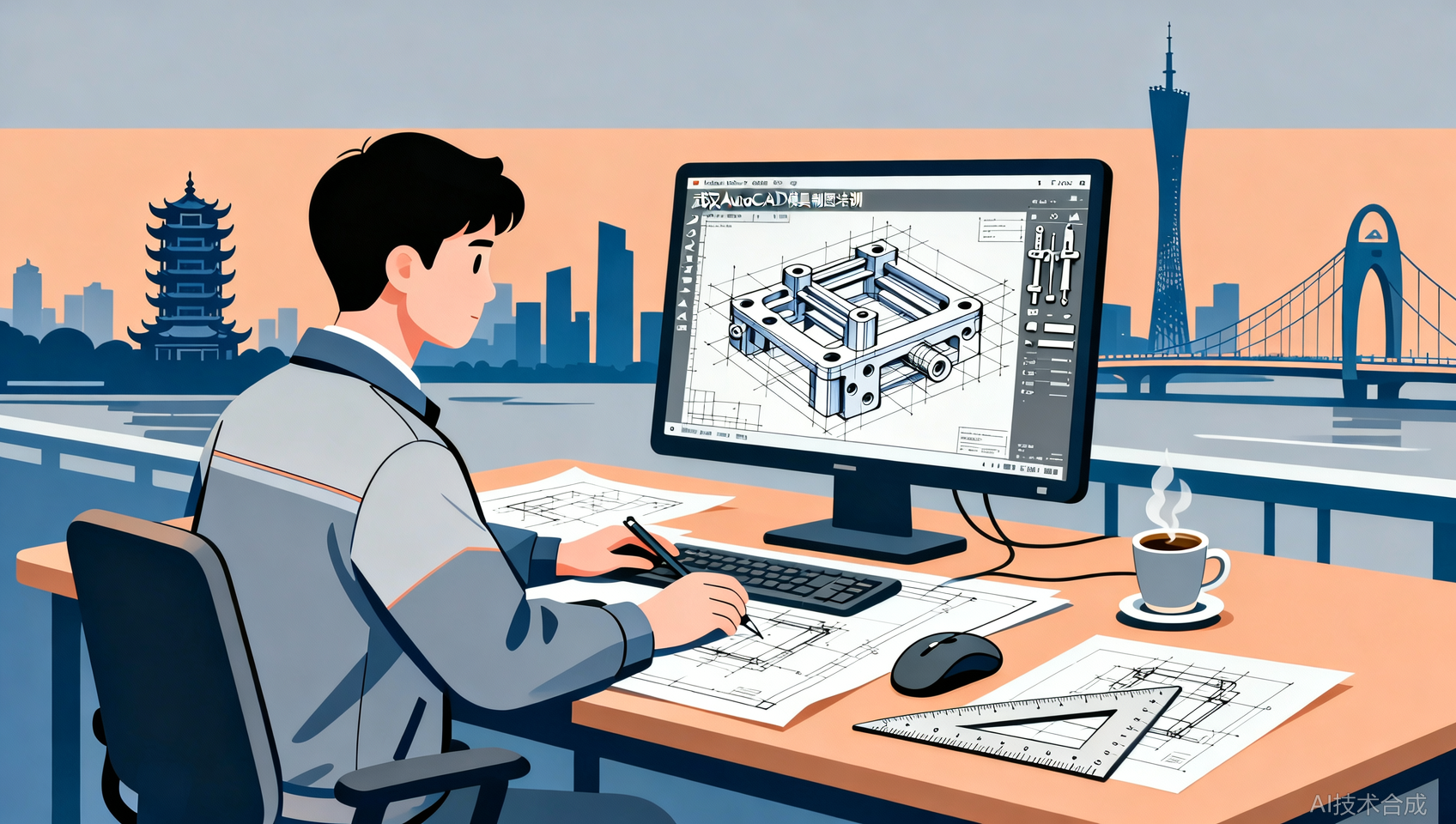 武汉AutoCAD模具制图培训：小白从零入门的实操教程