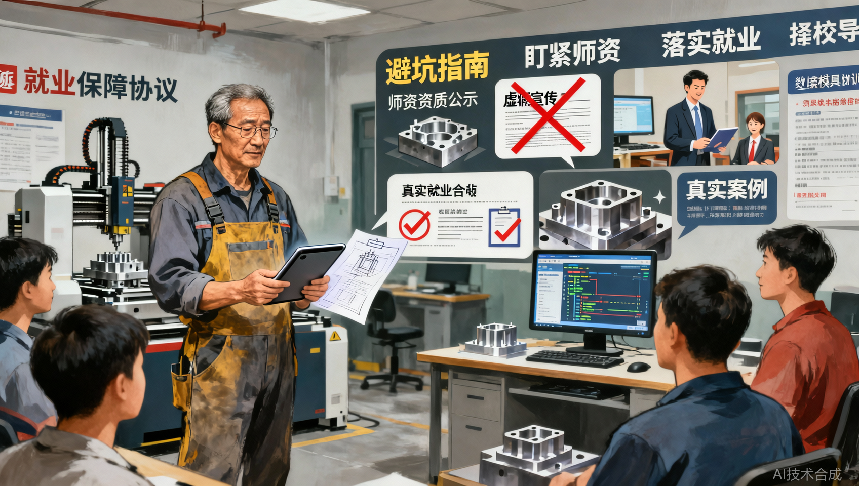 武汉模具编程培训就业保障：如何选择有靠谱就业承诺的机构