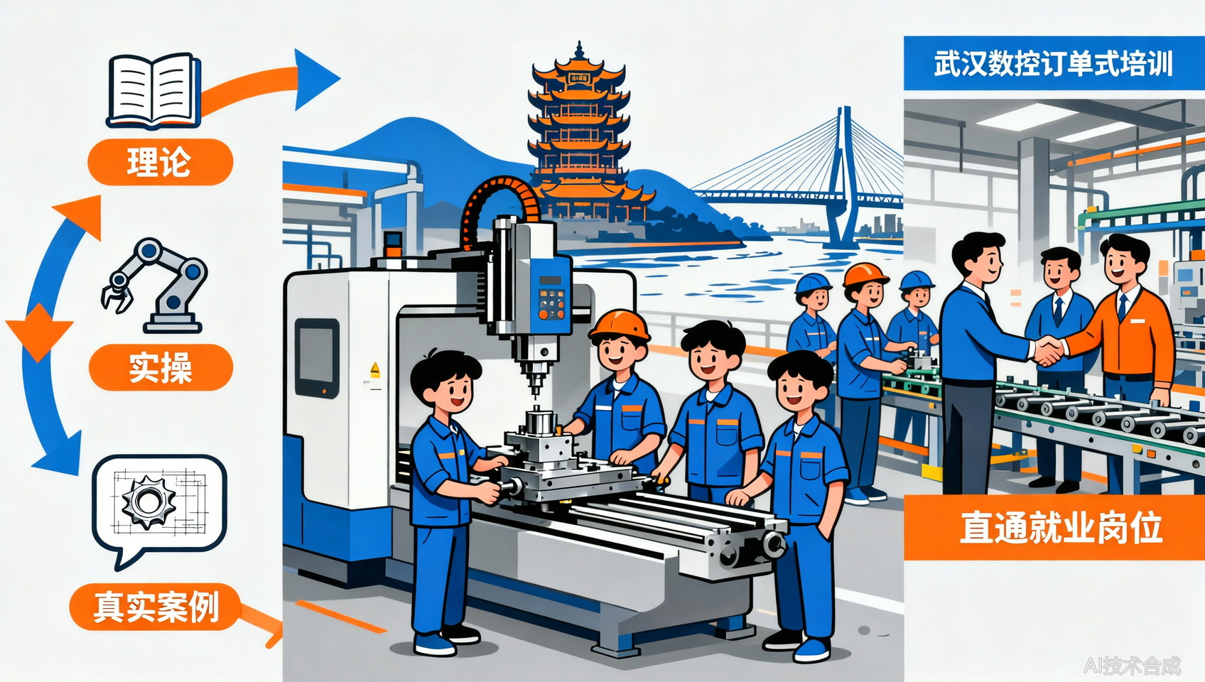 武汉数控订单式培训：直通企业的学习路径