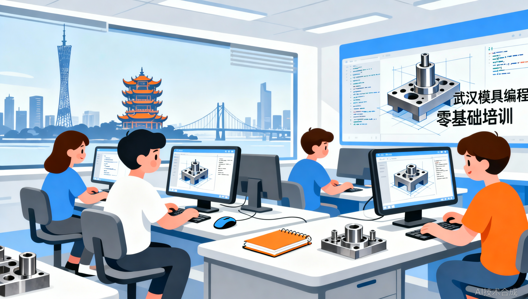 武汉模具编程零基础培训：小白从零开始的学习路线